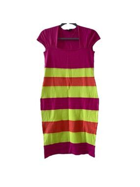 Metro Style Rib Knit Sheath Dress
